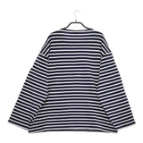 ORCIVAL バスクシャツ ボーダー 長袖Ｔシャツ カットソー ロンＴ ネイビー ホワイト レディース オーシバル/オーチバル【中古】5-0220M∞
