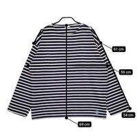 ORCIVAL バスクシャツ ボーダー 長袖Ｔシャツ カットソー ロンＴ ネイビー ホワイト レディース オーシバル/オーチバル【中古】5-0220M∞