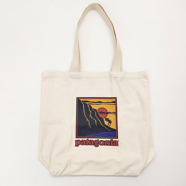 patagonia USA製 MARKET TOTE マーケットトートバッグ コットン トートバッグ ベージュ レディース パタゴニア【中古】5-0313G◎