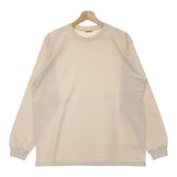 AURALEE 新品 A00SP01GT LUSTER PLAITING L/S TEE 3 定価15400円 長袖Ｔシャツ カットソー ロンＴ ベージュ メンズ オーラリー【中古】5-0102M♪