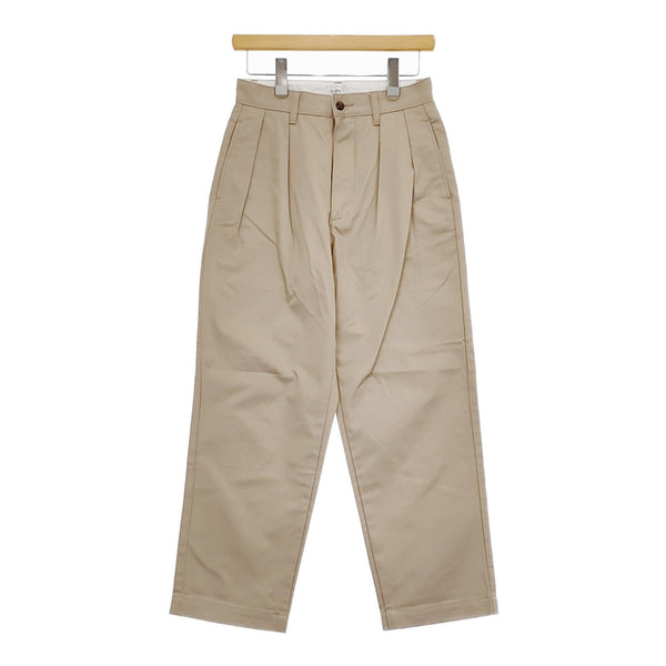 CIOTA 新品 PTLM-124 2Tuck Chino Cloth Pants サイズ2 定価29700円 チノパンツ ベージュ メンズ シオタ【中古】5-0102M♪