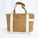 TEMBEA 新品 TOTE BAG M 定価14500円 コットン トートバッグ ブラウン レディース テンベア【中古】5-0206G◎