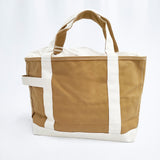 TEMBEA 新品 TOTE BAG M 定価14500円 コットン トートバッグ ブラウン レディース テンベア【中古】5-0206G◎