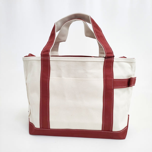 TEMBEA 新品 TOTE BAG M 定価14500円 コットン トートバッグ キナリ レッド レディース テンベア【中古】5-0206G◎