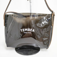 TEMBEA 未使用品 PVC ビニール ポシェット 定価16000円 ショルダーバッグ ブラック レディース テンベア【中古】5-0206G◎