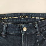 45R/45rpm おこめ納戸納戸デニムのシャルロットパンツ 定価24200円 デニムパンツ ネイビー レディース フォーティーファイブアールピーエム【中古】5-0712G∞