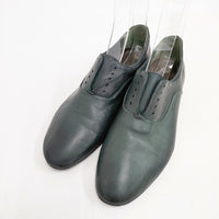 SAYA レザー スリッポン サイズ23.5cm シューズ・靴 グリーン レディース サヤ【中古】5-0809G◎