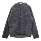 GYMPHLEX ボアフリース くるみボタン J-1185PL ジャケット サイズ12 パーカー チャコールグレー レディース ジムフレックス【中古】5-0206T△