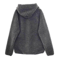 GYMPHLEX ボアフリース くるみボタン J-1185PL ジャケット サイズ12 パーカー チャコールグレー レディース ジムフレックス【中古】5-0206T△