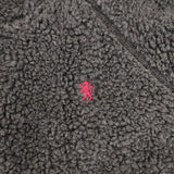 GYMPHLEX ボアフリース くるみボタン J-1185PL ジャケット サイズ12 パーカー チャコールグレー レディース ジムフレックス【中古】5-0206T△