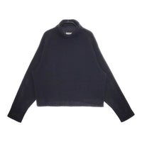 MARGARET HOWELL WOOL CASHMERE 定価39600円 578-2263007 サイズ2 タートルネック セーター ニット 22AW ブラック レディース マーガレットハウエル【中古】5-0206T△