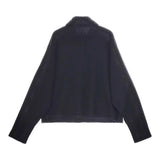 MARGARET HOWELL WOOL CASHMERE 定価39600円 578-2263007 サイズ2 タートルネック セーター ニット 22AW ブラック レディース マーガレットハウエル【中古】5-0206T△