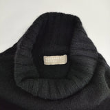 MARGARET HOWELL WOOL CASHMERE 定価39600円 578-2263007 サイズ2 タートルネック セーター ニット 22AW ブラック レディース マーガレットハウエル【中古】5-0206T△