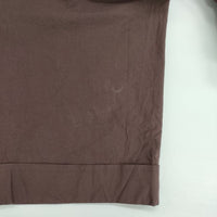 MARGARET HOWELL  578-4143011 MATT COTTON SILK POPLIN コットンシルク タック パンツ 24SS ブラウン レディース マーガレットハウエル【中古】5-0409G∞
