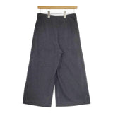 MARGARET HOWELL/FOX BROTHERS ウール クロップド ワイドパンツ 578-7144040 サイズ1 ガウチョパンツ チャコールグレー レディース マーガレットハウエル/フォックスブラザーズ【中古】5-0206T△