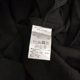 MHL. LINEN COTTON PLAINWEAVE 595-4157551 定価34100円 リネン オープンカラー ワンピース 24SS ブラック エムエイチエル【中古】5-0608S♪
