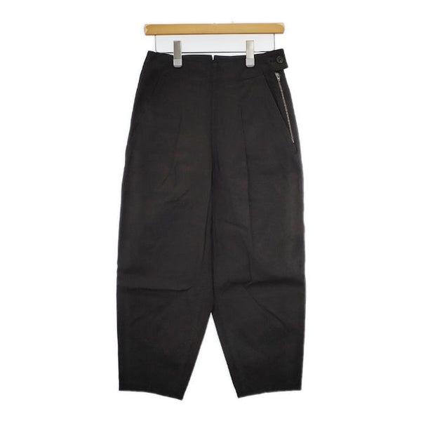 MHL. DRY Natural Cotton CANVAS 595-3243504 コットン サイズ0 パンツ 23AW チャコールグレー系 レディース エムエイチエル【中古】5-0730G∞