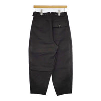 MHL. DRY Natural Cotton CANVAS 595-3243504 コットン サイズ0 パンツ 23AW チャコールグレー系 レディース エムエイチエル【中古】5-0730G∞
