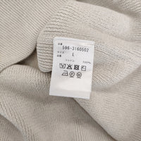 MHL. 596-3160502 VINTAGE DRY COTTON サイズL ハーフジップ コットン セーター ニット 23SS アイボリー メンズ エムエイチエル【中古】5-0117M♪