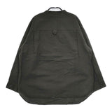 MHL. WA-SHI COTTON POPLIN バンドカラー 595-3153510 和紙コットン 長袖シャツ チャコールグレー レディース エムエイチエル【中古】5-0730M∞