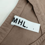 MHL. ORGANIC COTTON SHIRTING 595-4152511 半袖シャツ 24SS MOCHA ブラウン系 レディース エムエイチエル【中古】5-0702S∞