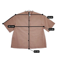MHL. ORGANIC COTTON SHIRTING 595-4152511 半袖シャツ 24SS MOCHA ブラウン系 レディース エムエイチエル【中古】5-0702S∞