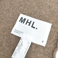 MHL. ウール 595-8278501 ストール マフラー ブラウン ブラック レディース エムエイチエル【中古】5-0115T◎