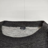 45R/45rpm 超ガーゼ裏毛の908スウェット 定価29700円 スウェット グレー レディース フォーティーファイブアールピーエム【中古】5-0730M∞