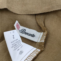 Brocante リネン ギャザー 半袖 ワンピース ベージュ レディース ブロカント【中古】5-0702S∞