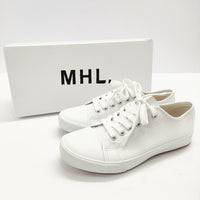 MHL. ARMY SHOES 595-3170503 定価16500円 サイズ24.0cm スニーカー ホワイト レディース エムエイチエル【中古】5-0219G◎