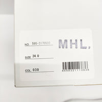 MHL. ARMY SHOES 595-3170503 定価16500円 サイズ24.0cm スニーカー ホワイト レディース エムエイチエル【中古】5-0219G◎