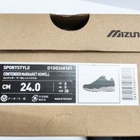MARGARET HOWELL/Mizuno TRAINING SHOES 578-4134001 24cm 定価26400円 スニーカー ブラック ベージュ レディース マーガレットハウエル/ミズノ【中古】5-0219G◎