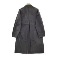 snow peak Indigo C/N Trench Coat JK-20SU008 サイズM トレンチ ステンカラーコート チャコールグレー メンズ スノーピーク【中古】5-0119M♪