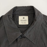 snow peak Indigo C/N Trench Coat JK-20SU008 サイズM トレンチ ステンカラーコート チャコールグレー メンズ スノーピーク【中古】5-0119M♪