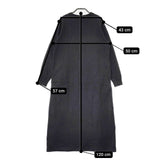 snow peak Recycled Cotton Heavy L/S Dress SW-22AW401 定価14300円 ワンピース チャコールグレー レディース スノーピーク【中古】5-0730M∞