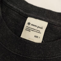 snow peak Recycled Cotton Heavy Dress SW-22SW401 半袖 ワンピース チャコールグレー レディース スノーピーク【中古】5-0702S∞