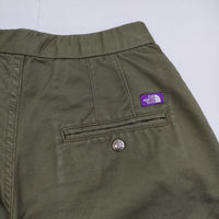 THE NORTH FACE PURPLE LABEL Stretch Twill Wide Tapered Pants ストレッチツイル ワイドテーパードパンツ NT5052N パンツ カーキ レディース ザノースフェイスパープルレーベル【中古】5-0730G∞