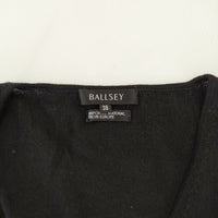 BALLSEY ウール サイズ38 リボン カシュクール プルオーバー セーター ニット ブラック レディース ボールジー【中古】5-0107T♪