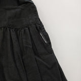 nest Robe/UpcycleLino 01232-1040 天然染め フレアギャザースリーブ ワンピース ブラック レディース ネストローブ/アップサイクルリノ【中古】5-0702S∞