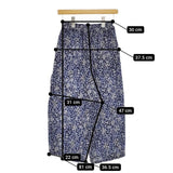 R&D.M.Co- IRISH アイリッシュ ゴムパンツ 4730 定価38500円 イージー リネン パンツ ネイビー ブルー レディース オールドマンズテーラー【中古】5-0409M∞