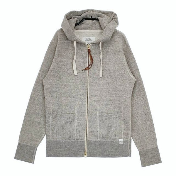 kha:ki MIL-13FCS01 コットンリサイクル裏毛 ジップアップ パーカー グレー レディース カーキ【中古】5-0712M∞