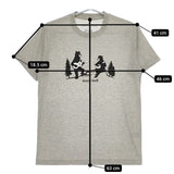 mont-bell WIC.T 森の演奏　XS 半袖Ｔシャツ カットソー グレー レディース モンベル【中古】5-0702S∞