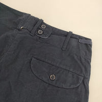 Ordinary fits コットン サイズ1 チノパンツ ネイビー レディース オーディナリーフィッツ【中古】5-0806G∞