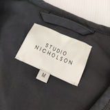 STUDIO NICHOLSON エコダウンコットンベスト 定価40700円 サイズM ベスト ネイビー メンズ スタジオ ニコルソン【中古】5-0111T◎