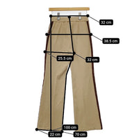 ALLEGE KOWGA サイドライン トラックパンツ パンツ ベージュ ブラウン レディース アレッジ【中古】5-0730G∞