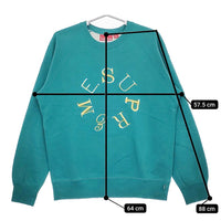 Supreme Circle Logo Sweat 裏毛 刺繍 サイズM スウェット グリーン メンズ シュプリーム【中古】5-0223M♪