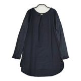 45R/45rpm インディゴ布帛×超ガーゼチュニック 定価35200円 ワンピース ネイビー レディース フォーティーファイブアールピーエム【中古】5-0712M∞