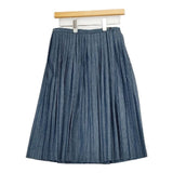 45R/45rpm モンプチデニムプリーツスカート 定価36300円 スカート ブルー レディース フォーティーファイブアールピーエム【中古】5-0712M∞