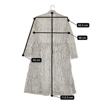 marimekko AITA POPLIN REETTA DRESS ストライプ シャツワンピ サイズ34 ワンピース ホワイト ブラック レディース マリメッコ【中古】5-0411M♪