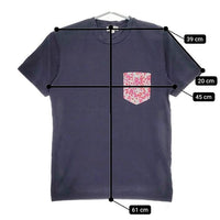 SUNSPEL リバティ ポケット付 半袖Ｔシャツ カットソー ネイビー レディース サンスペル【中古】5-0702S∞